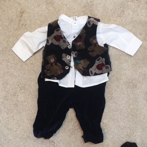 VINTAGE 3 pc. Baby Boy Outfit. P/A1078/5 - Picture 1 of 9